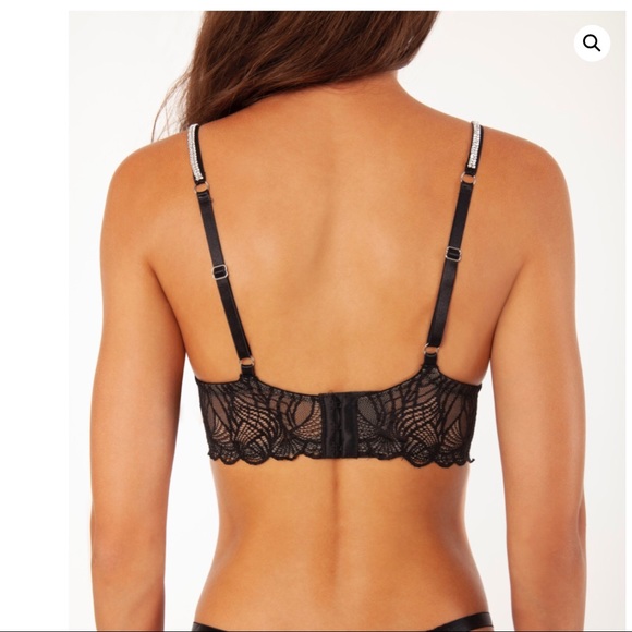 Avery Rose KYM Black Swarovski Crystal Strap Bra - Picture 3 of 8